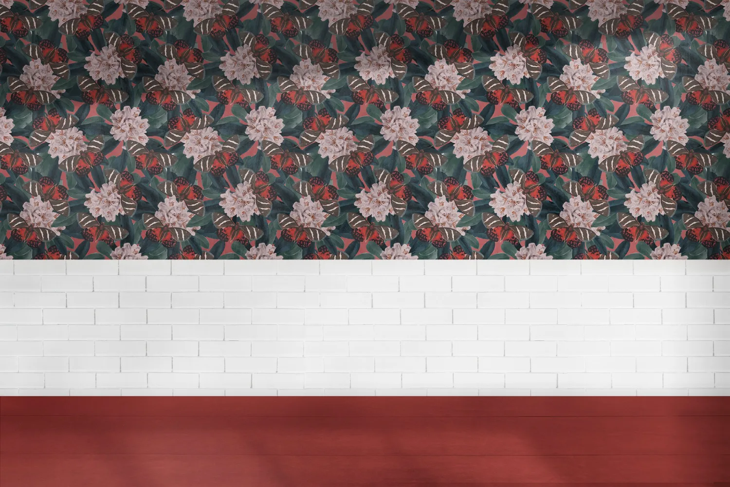 Botanical wallpaper design for residential spaces