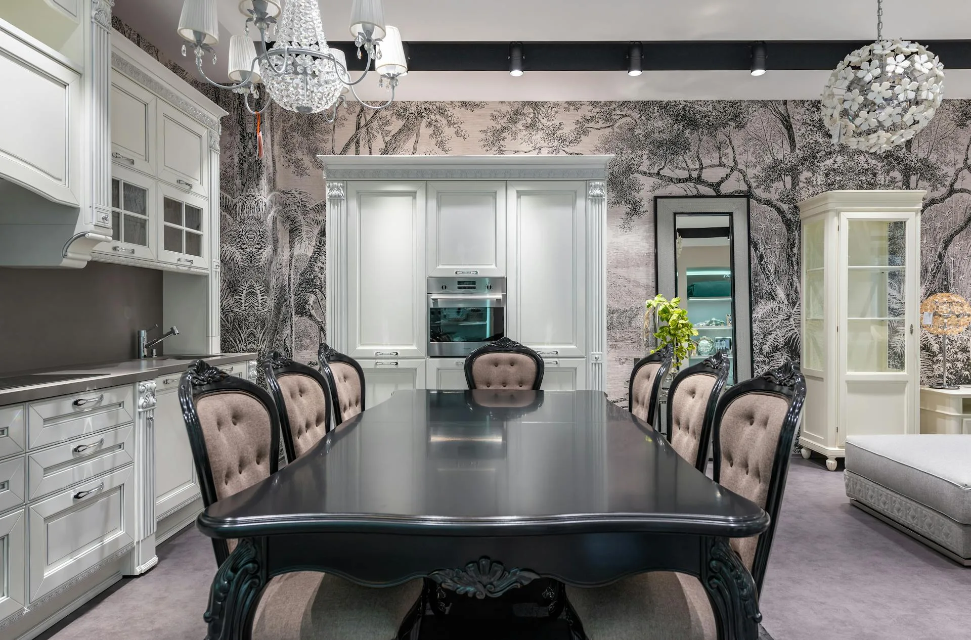 Residential wallpaper installation in San Francisco Bay Area home